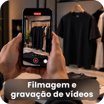 Filmagem e gravação de vídeos